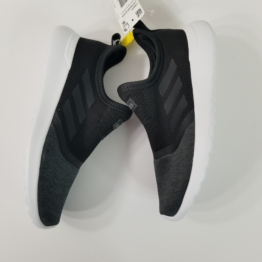 Black ADIDAS Lite Racer Slip on running Sneaker - Picture 4 of 6
